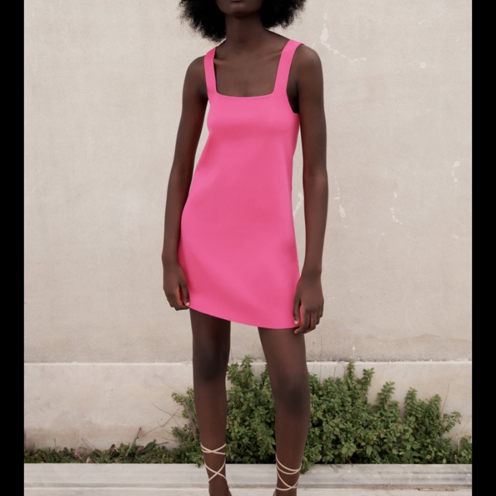 New with tags. Pink Zara dress.